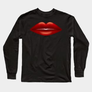 Red Lips Long Sleeve T-Shirt